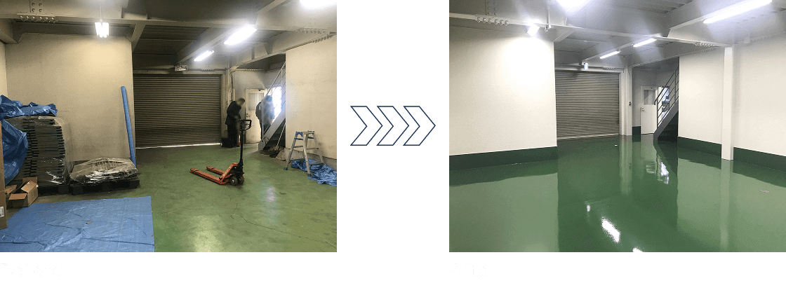 1階 倉庫(シャッター入り口付近)