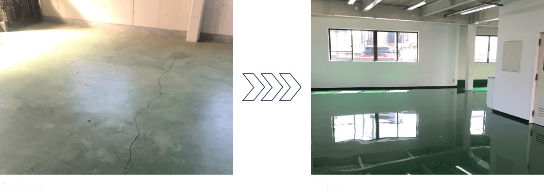 床塗装工事(1階)