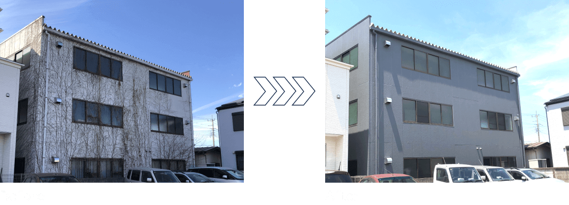 外壁塗装(建物裏側(東側))