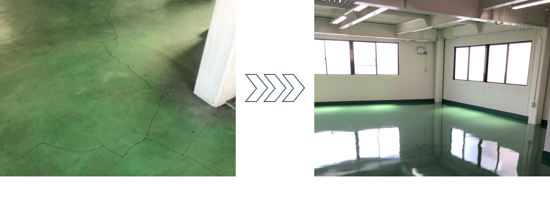 床塗装工事(2階)