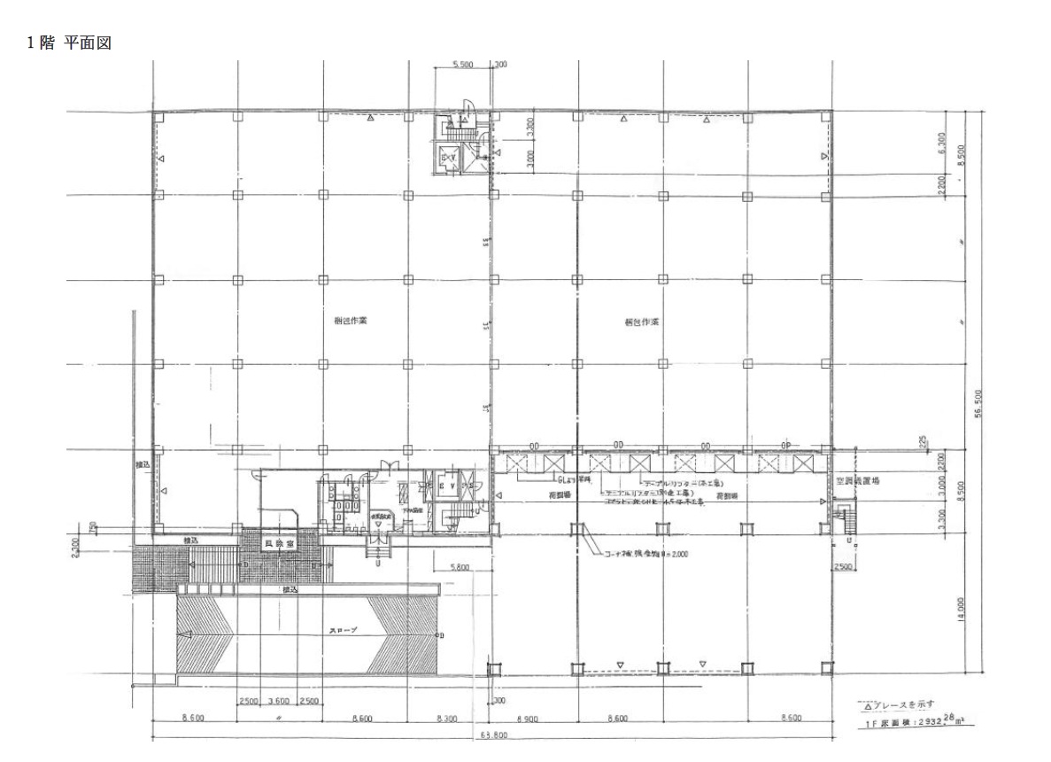 【売却済】一関ロジスティクスセンターの貸し倉庫（貸倉庫）・賃貸倉庫の図面
