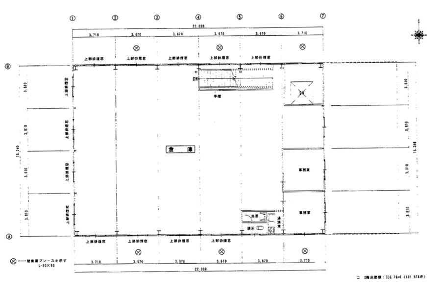 【売却済】坂戸Ⅰ倉庫の貸し倉庫（貸倉庫）・賃貸倉庫の図面