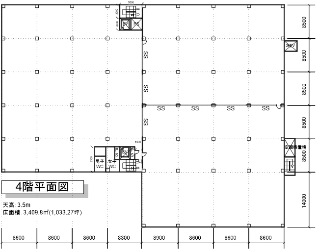 【売却済】一関ロジスティクスセンターの貸し倉庫（貸倉庫）・賃貸倉庫の図面