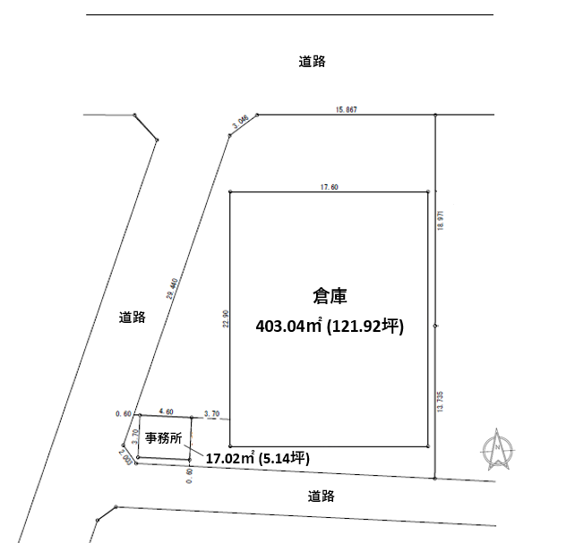 坂戸Ⅱ倉庫の貸し倉庫（貸倉庫）・賃貸倉庫の図面