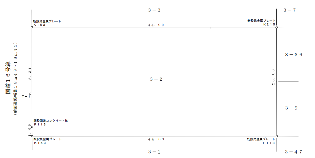 川越事業用地の貸し倉庫（貸倉庫）・賃貸倉庫の図面