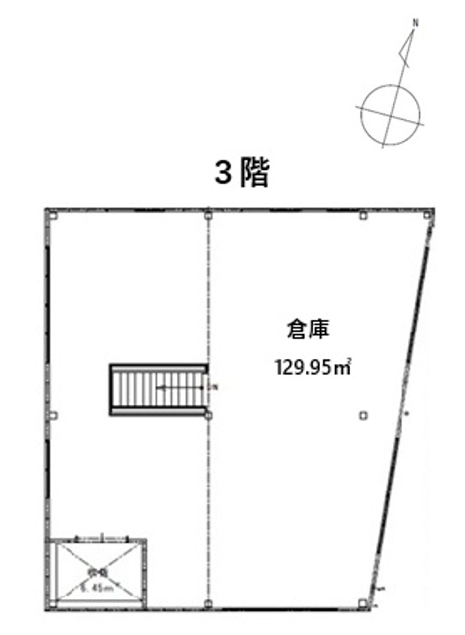 朝霞倉庫の貸し倉庫（貸倉庫）・賃貸倉庫の図面