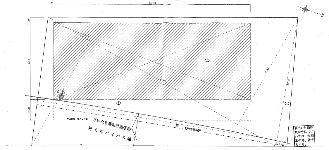 【売却済】桜区町谷倉庫の貸し倉庫（貸倉庫）・賃貸倉庫の図面
